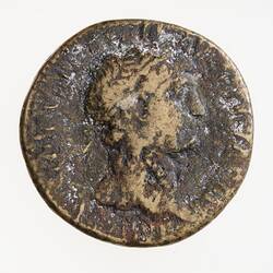 Coin - Sestertius, Emperor Trajan, Ancient Roman Empire, 98-117 AD