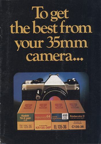 Booklet - Kodak Australasia Pty Ltd, Kodak Film, 'To Get the Best From Your 35mm Camera', 1982