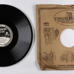 Disc Recording - Edison, Double-Sided, 'Explanatory Talk' & 'Fra Poco A Me Ricovero', 1919-1929