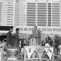 Coca Cola, Trophy Presentation, Black Rock, Victoria, 21 Nov 1959