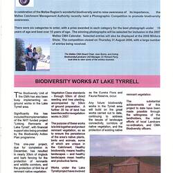 Newsletter - Mallee Catchment Management Authority, 'Catchment News', Vol. 1, Issue 8, Jul-Sep 2006