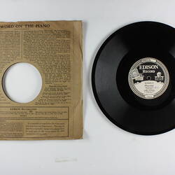 Disc Recording - Edison, Double-Sided, 'Marsch' & 'Prayer', 1928-1929