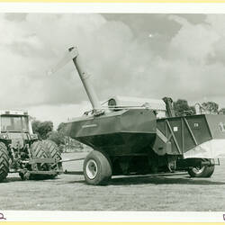 Photograph of harvesting equipment.