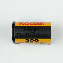 Film cartridge missing cap at one end.