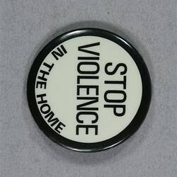 Badge - Stop Violence in the Home, 1970s-2000s