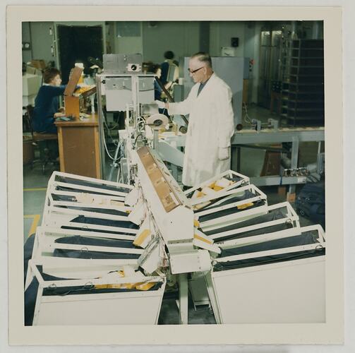 Mechanically Sorting Processed Films, Kodak Factory, Coburg, circa 1960s