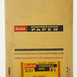 Front of yellow envelope with Kodak logo.