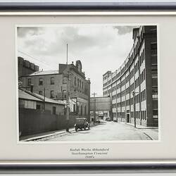 Framed Photograph - Kodak Australasia Pty Ltd, Kodak Factory, Southampton Crescent Street View, Abbotsford, circa 1940s