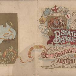 Menu - State Banquet to Commemorate Inauguration of The Commonwealth of Australia, Town Hall, Sydney, 5 Jan 1901