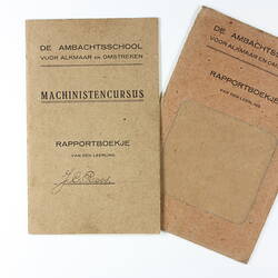 Report Book - Machinist Course, Alkmaar, Netherlands, 1931