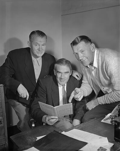 Portrait of Three Men, Melbourne, Victoria, Nov 1958