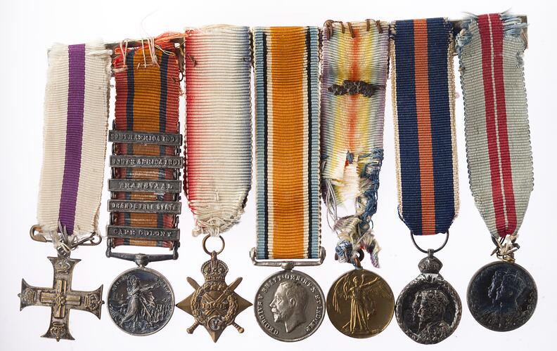 Medal Group Miniature - Boer War & World War I, Reverend Ormonde Winstanley Birch, 1902-1920 - Obverse
