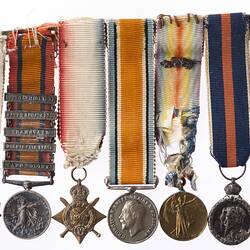 Medal Group Miniature - Boer War & World War I, Reverend Ormonde Winstanley Birch, 1902-1920 - Obverse