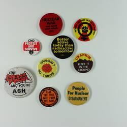 Nuclear Disarmament Protest Badges