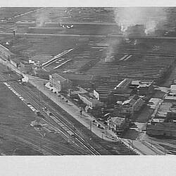 Photograph - H.V. McKay Pty Ltd, Aerial view of Harvester Factory, Sunshine, Victoria, Sep 1928