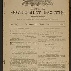 Gazette - Victorian Government, 24 Aug 1921