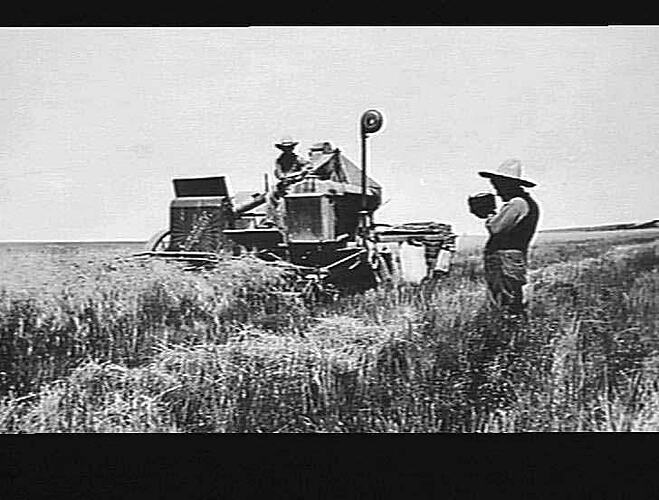 AUTO HEADER AT WORK IN U.S.A. 1928 SEASON