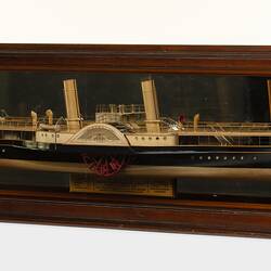 Steam Ship Model - Paddle Steamer, PS Ozone, 1886