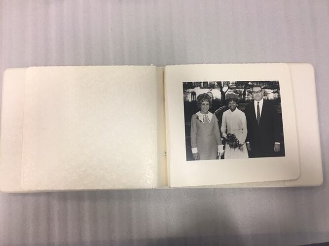 Photograph - Wedding Party, Sylvia Motherwell With Man & Woman, London, 29 Sep 1969