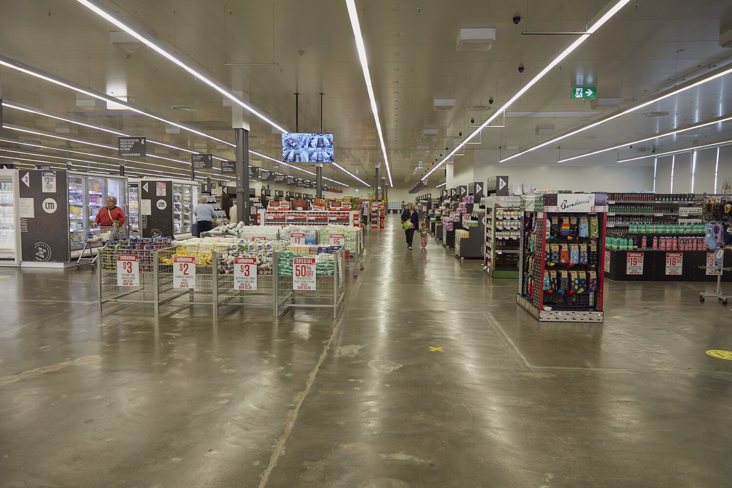 Digital Photograph Cleared Main Aisles, LaManna Supermarket, Essendon
