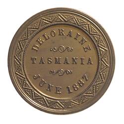Medal - Jubilee of Queen Victoria, Municipality of Deloraine, Tasmania, Australia, 1887