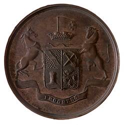Medal - County of Bendigo Agricultural and Horticultural Society Bronze Prize, c. 1880