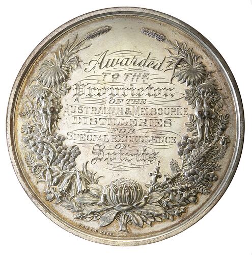 Medal - International Exhibition, Sydney, Silver Prize, 1879 AD