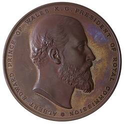 Medal - Australian International Exhibitions Commissioners, 1879 - 1881 AD