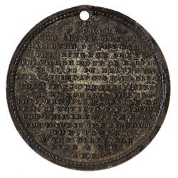 Medal - Abstinence Society, c. 1885 AD
