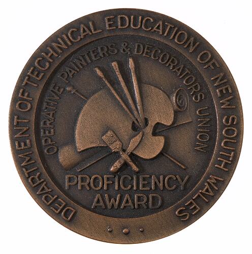 Medal - Operative Painters and Decorators Union Proficiency Award, c.1974