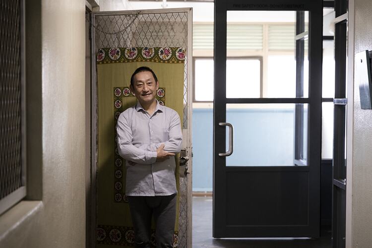 Public Housing Resident Jian (Peter) Zhang Stands at Home During the COVID-19 Pandemic, Richmond, Victoria, 7 May 2020