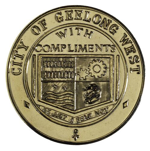 Medal - Sesquicentenary of Victoria, City of Geelong West, 1985 AD