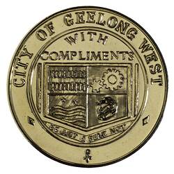 Medal - Sesquicentenary of Victoria, City of Geelong West, 1985 AD