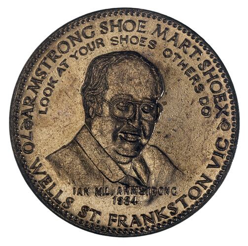 Medal - Armstrong Shoe Mart, Frankston, 1985 AD