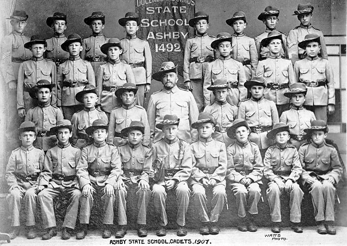 ASHBY STATE SCHOOL CADETS. 1907