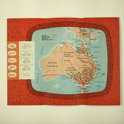 HT 54712, Booklet - Ansett ANA Route Maps, 1960s (MIGRATION), Document, Registered