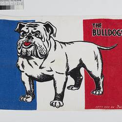 Tea Towel - 'The Bulldogs', Footscray VFL Football Club, Dickies, 1960s
