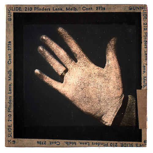 Lantern Slide - Universal Opportunity League, Hand
