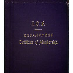 Folder - IOR Encampment Certificate of Membership