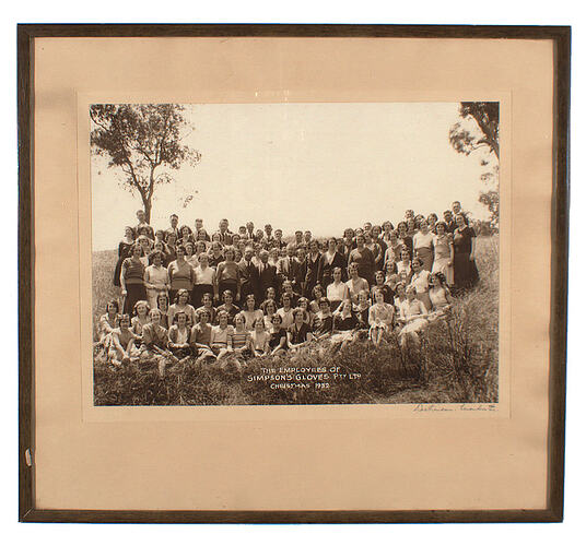 Framed Photograph - 1932 Christmas Party