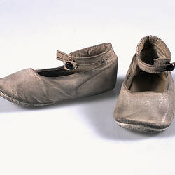 Shoes - M. & A. Paddle, White Leather, circa 1901-1911