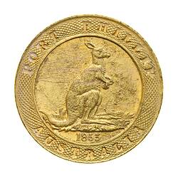 Token - 1 Ounce, Kangaroo Office, Melbourne, Victoria, Australia, 1853