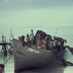 Digital Image - Refugees on Boat, Vietnamese Refugee Camp, Pulau Tengah, Johore, Malaysia, 1978-1979