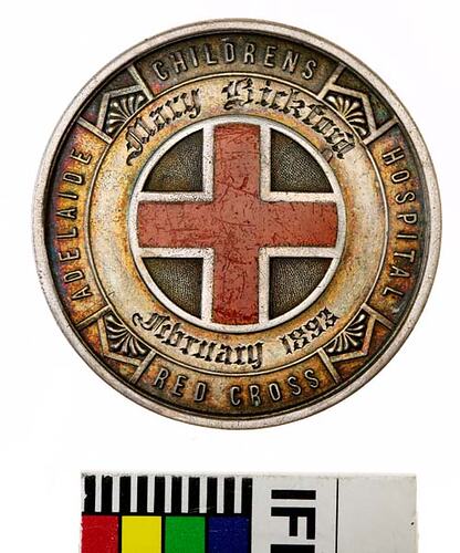 Medal - Adelaide Childrens Hospital Red Cross,1893 AD