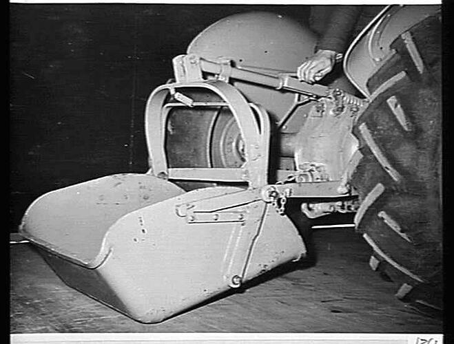 SCOOP FOR `FERGUSON' TRACTOR: JULY 1956