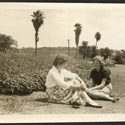 Digital Photograph - Tine Roelie Beatrix Gravemaker & Christine, Perth, Western Australia, 1956
