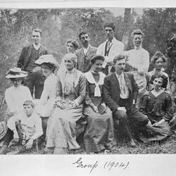 Photograph - 'Group', by A.J. Campbell, Lower Ferntree Gully, Victoria, 1904