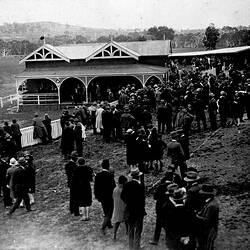 Negative - Racecourse at Casterton, Victoria, circa 1930