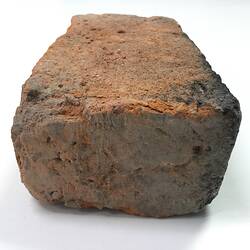 End of red clay brick.