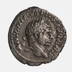 Coin - Denarius, Emperor Caracalla,  Ancient Roman Empire, 210-213 AD